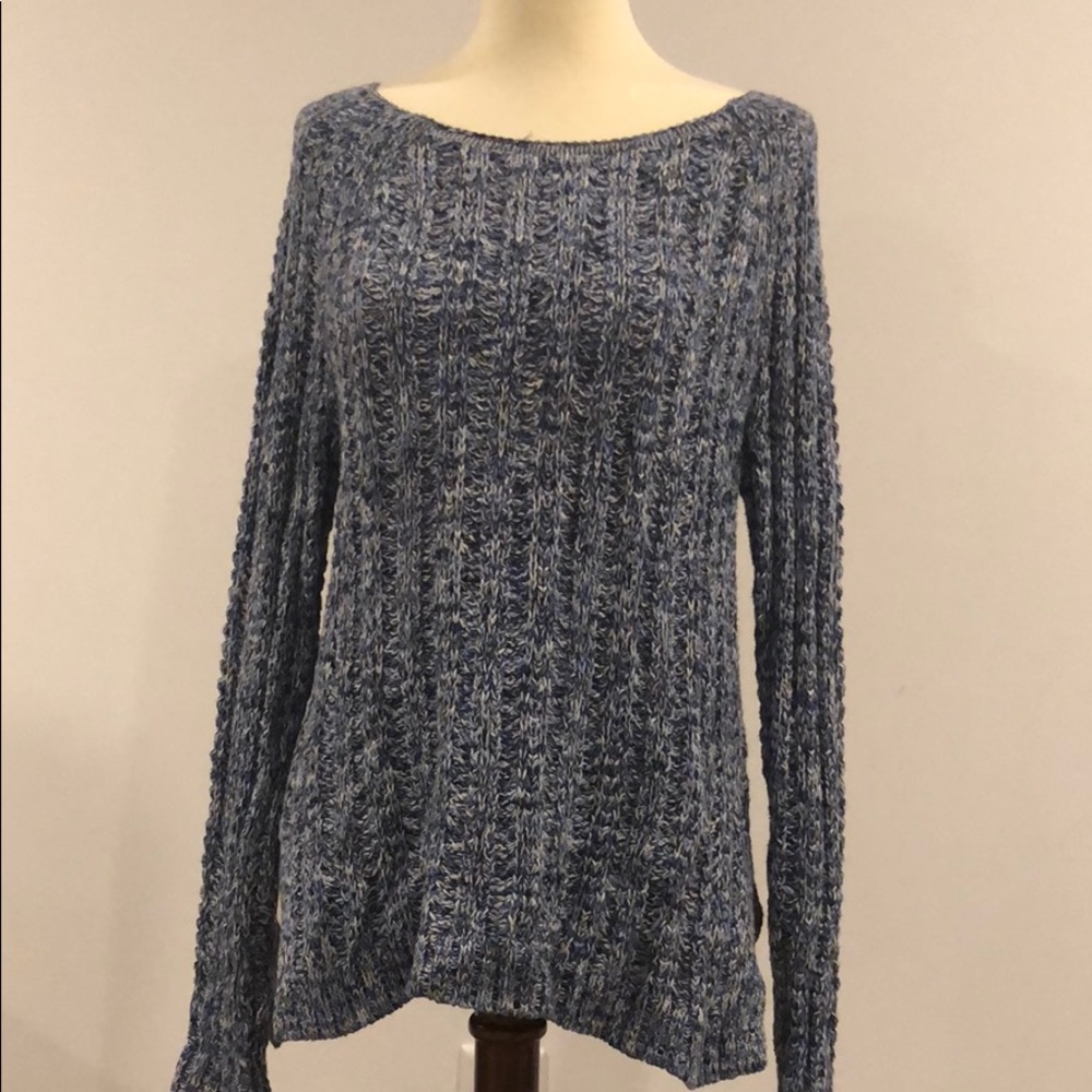 Blue cotton sweater